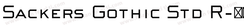 Sackers Gothic Std R字体转换